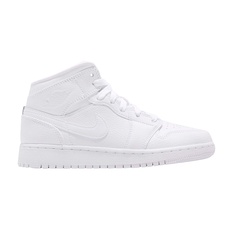 Jordan 1 Mid Triple White (2019) (GS)