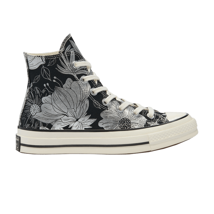 Converse Chuck Taylor All Star 70 Hi Vintage Floral Black Silver (Women's)