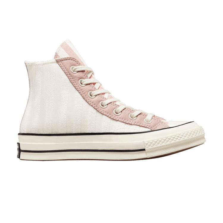 Converse Chuck Taylor All Star 70 Hi Striped Terry Cloth Egret Pink Clay (Women's)
