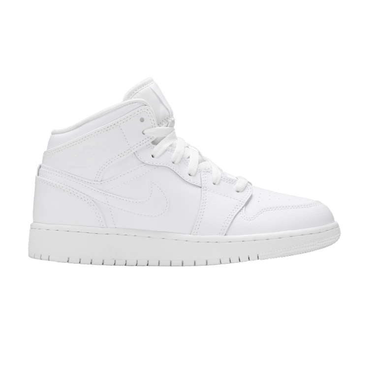 Jordan 1 Mid Triple White (2020) (GS)