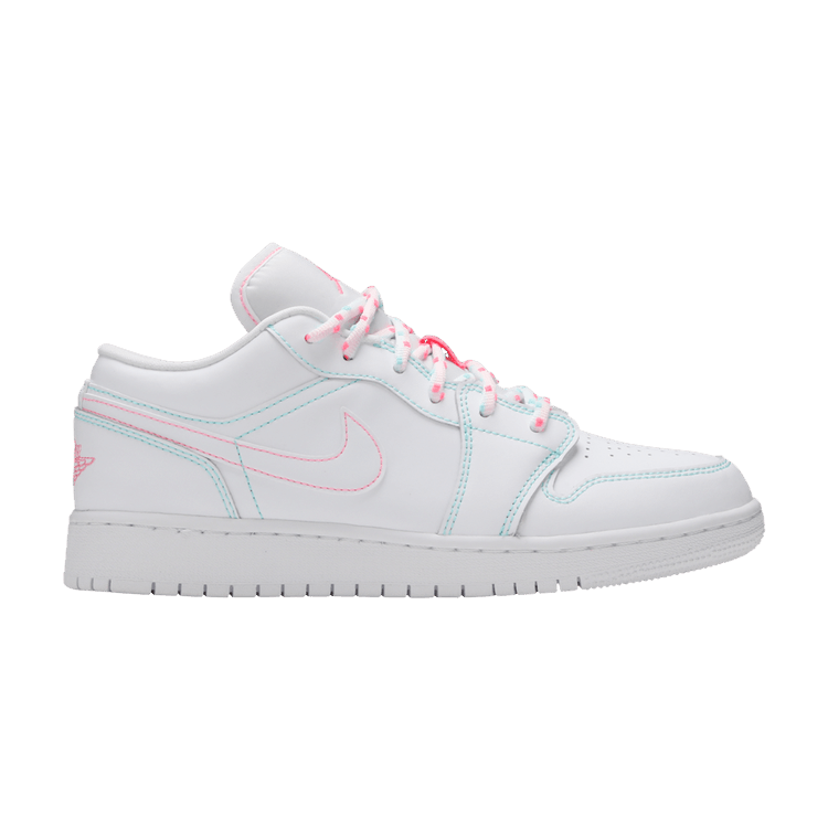 Jordan 1 Low White Green Pink (GS)