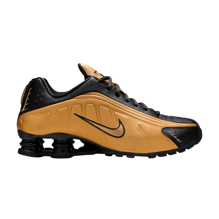 Nike Shox R4 Metallic Gold Black