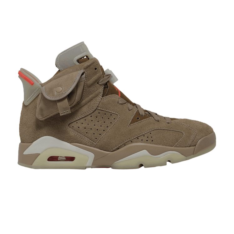Jordan 6 Retro Travis Scott British Khaki - Side Kicks