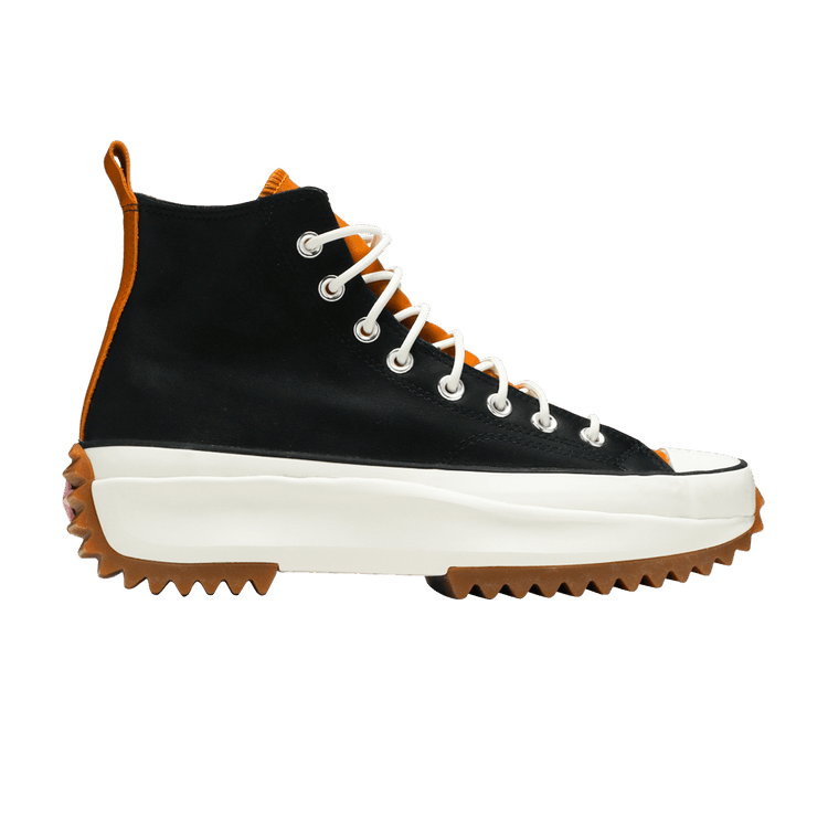 Converse Run Star Hike Hi Leather Black Saffron (Women's)