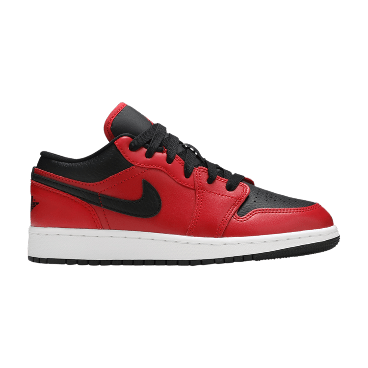 Jordan 1 Low Gym Red Black Pebbled (GS)