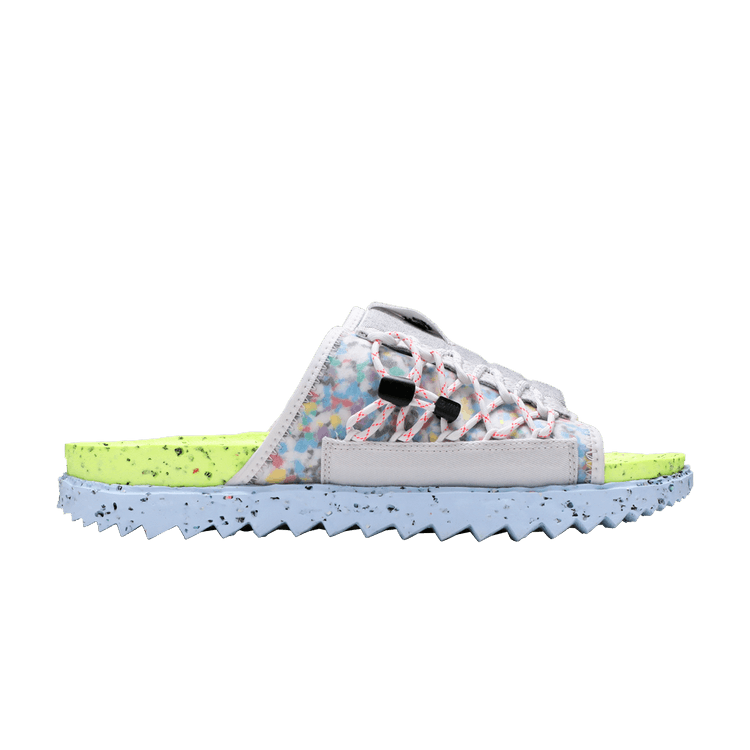 Nike Asuna Crater Slide Platinum Lint Volt Chambray Blue Black