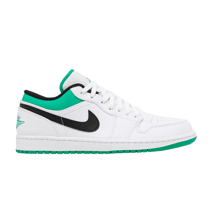 Jordan 1 Low White Lucky Green Black