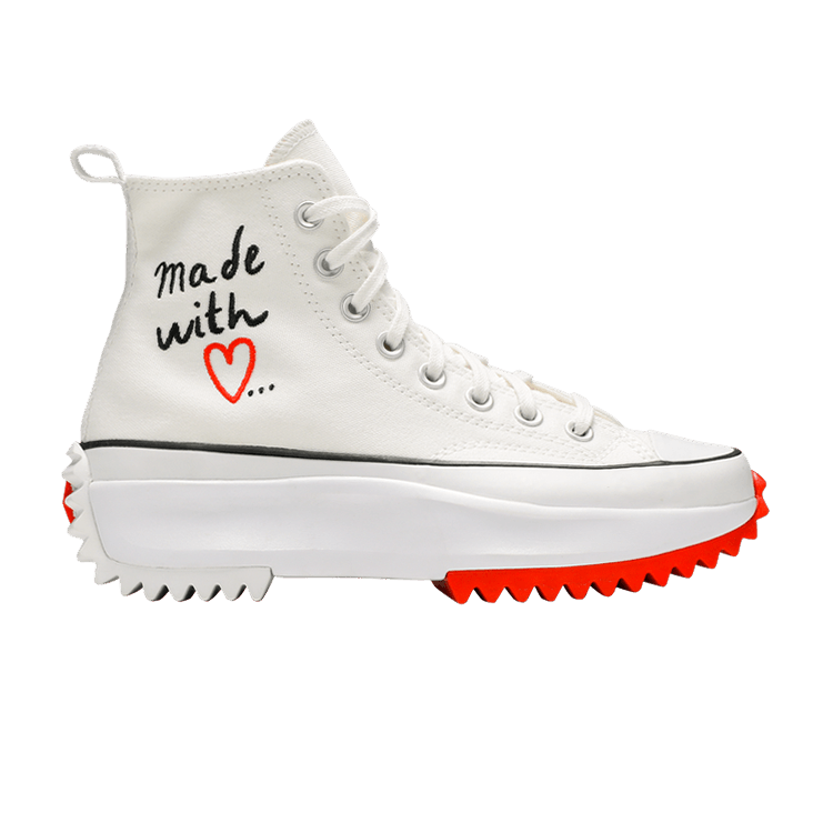 Converse Run Star Hike Hi Made with Love White (Women's)