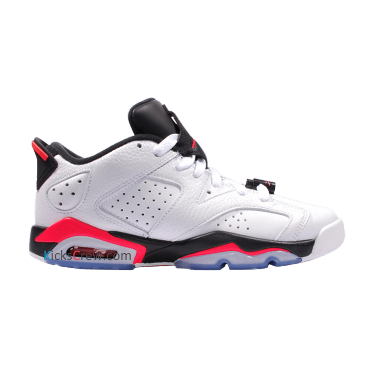Jordan 6 Retro Low White Infrared 23 Black (GS)