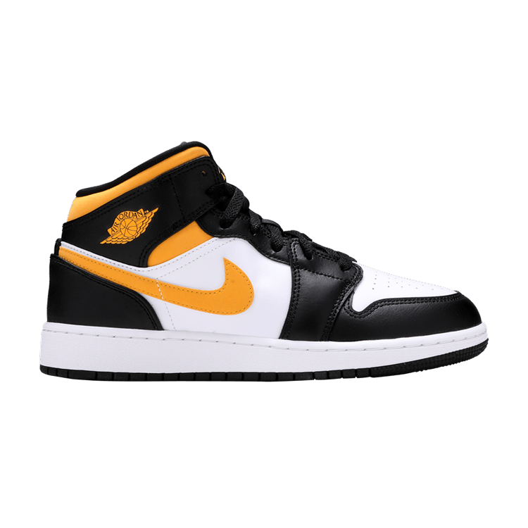 Jordan 1 Mid White Pollen Black (GS)