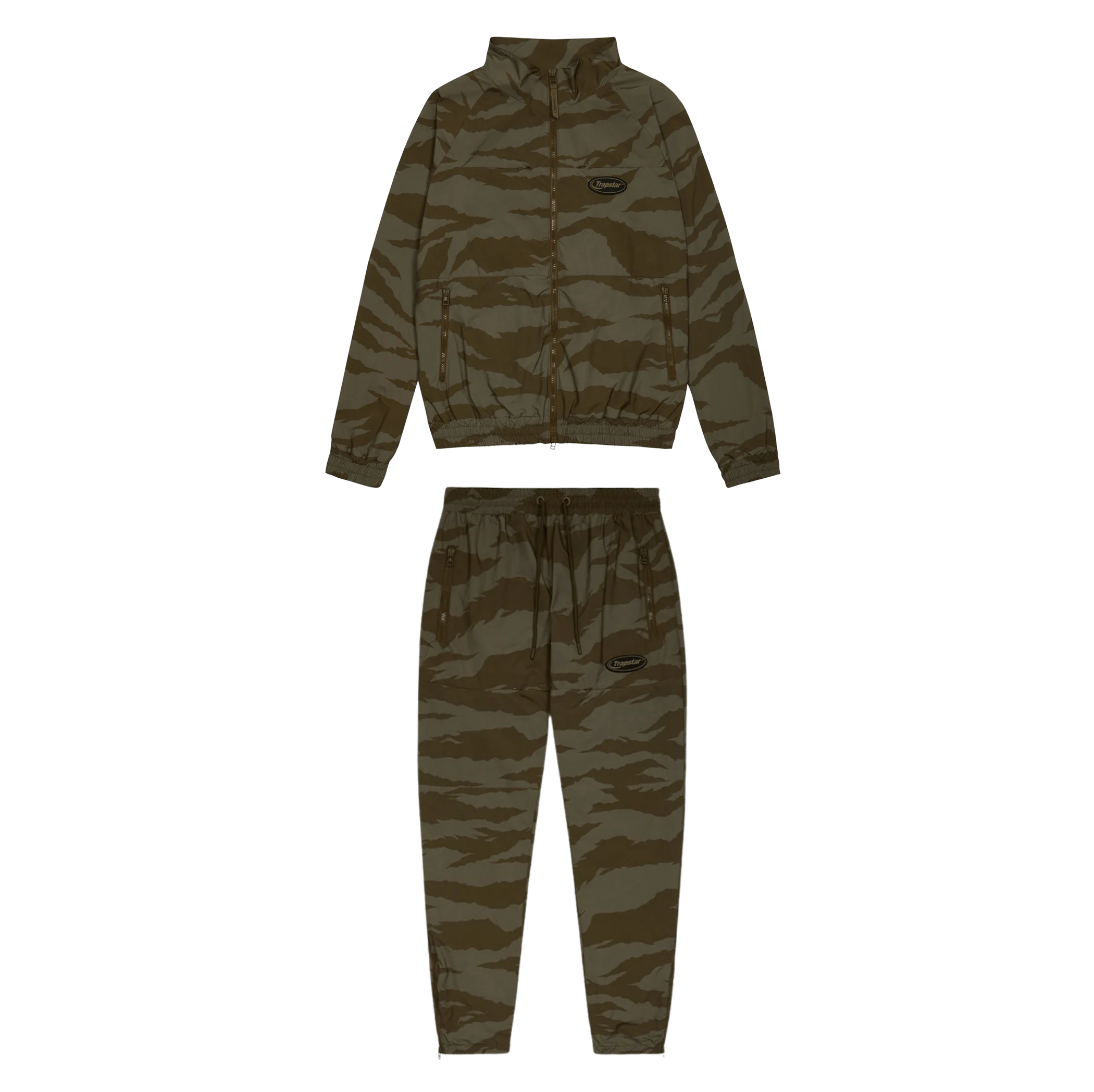 Trapstar Tiger Camo Tracksuit Khaki Green
