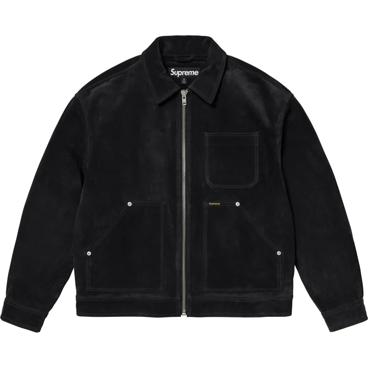 Supreme Suede Work Jacket - Black