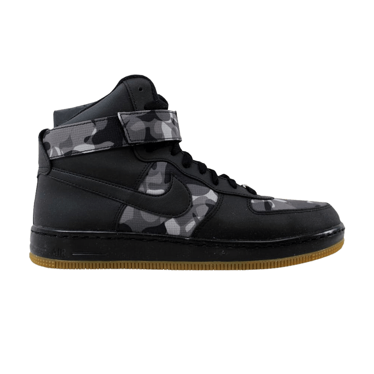 Nike Af1 Ultra Force Mid Prt Black Black-Wolf Grey (Women's)