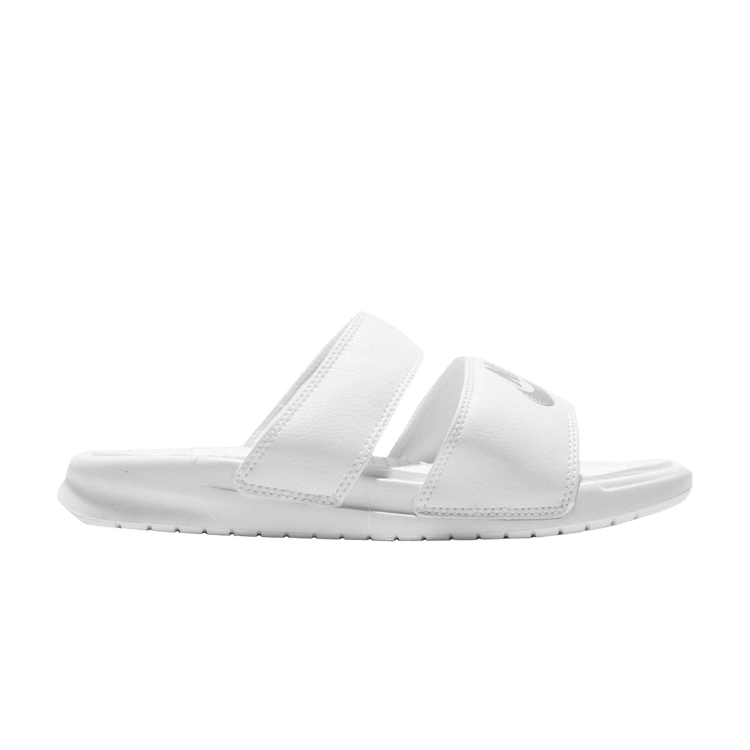 Nike Benassi Duo Ultra White Metallic Silver (Women's)