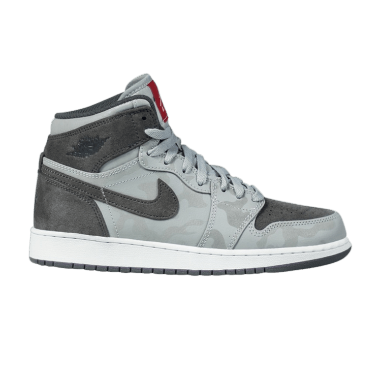 Jordan 1 Retro High Camo 3M Wolf Grey (GS)