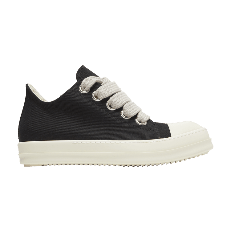 Rick Owens DRKSHDW Fogachine Cotton Megalace Low 'Black Milk' - Side Kicks