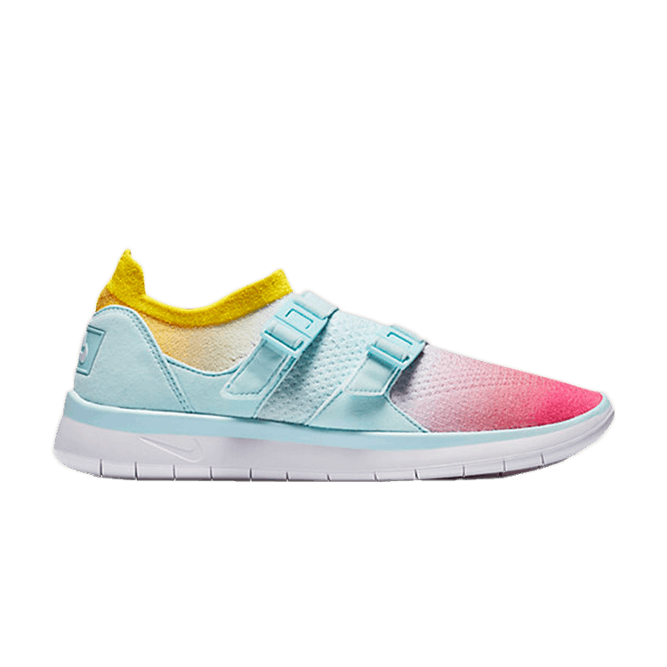 Nike Air Sockracer Flyknit White/Glacier Blue-Racer Pink (Women's)