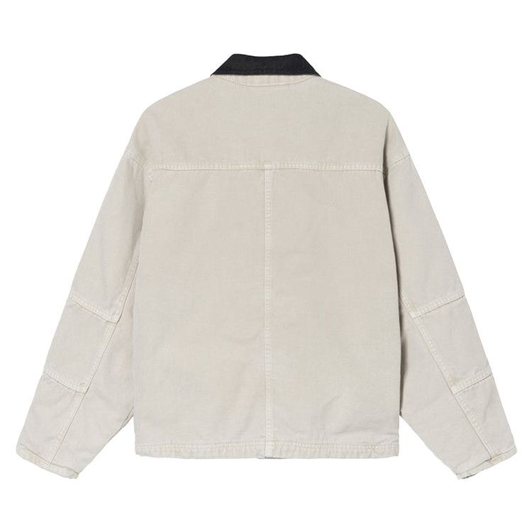 Stussy Washed Canvas Shop Jacket Bone