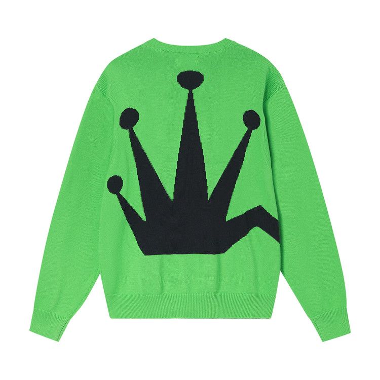 Stussy Bent Crown Knit Sweater Lime