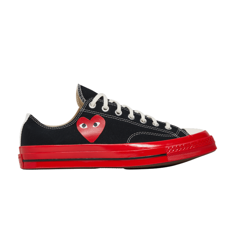 Converse Chuck Taylor All Star 70 Ox Comme des Garcons PLAY Black Red Midsole
