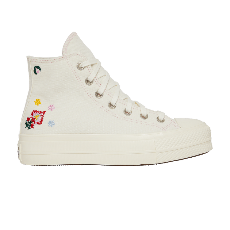 Converse Chuck Taylor All Star Hi Lift Egret Floral Embroidery (Women's)