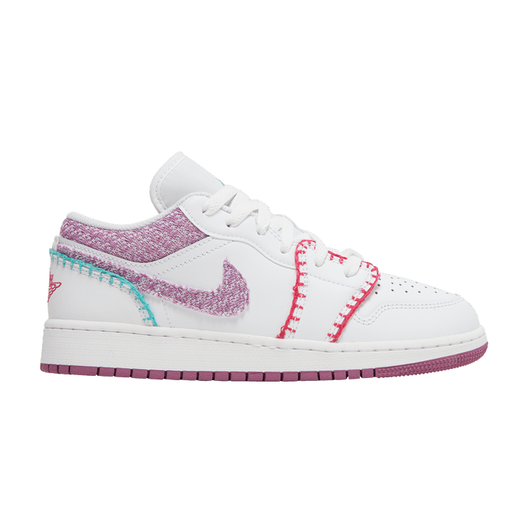 Jordan 1 Low White Light Bordeaux (GS)