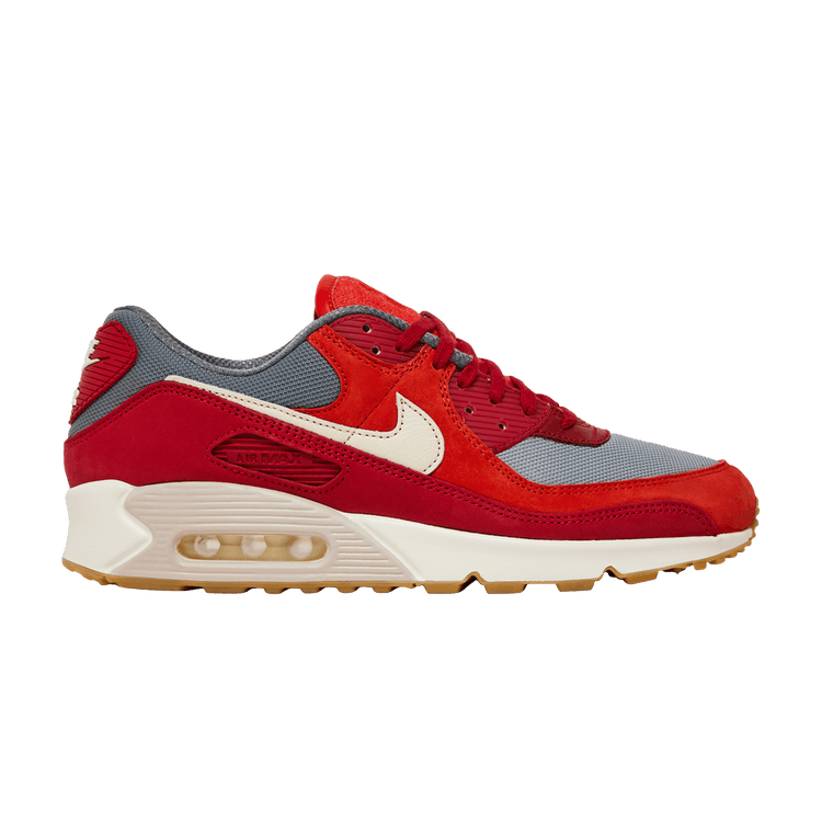 Nike Air Max 90 Premium Gym Red Smoke Grey Gum