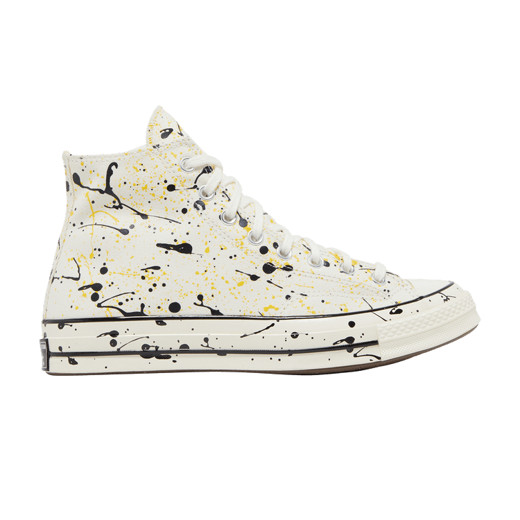 Converse Chuck Taylor All Star 70 Hi Archive Paint Splatter Egret Amarillo Yellow