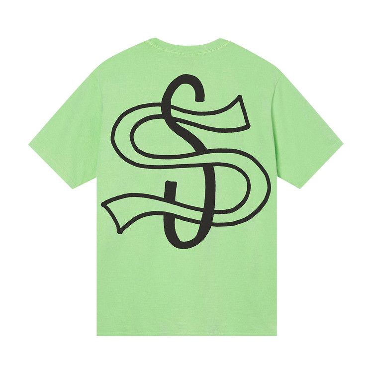Stussy Big League Pigment Dyed Tee Green