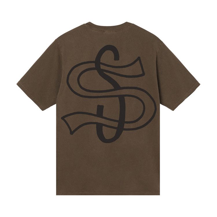 Stussy Big League Pigment Dyed Tee Coffee