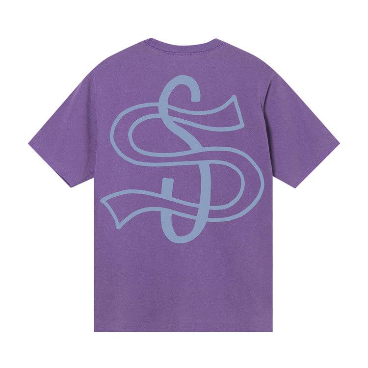 Stussy Big League Pigment Dyed Tee Purple