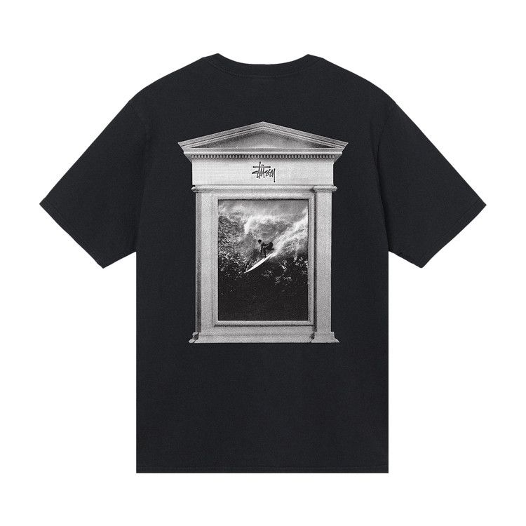 Stussy Surf Tomb Pigment Dyed Tee Black