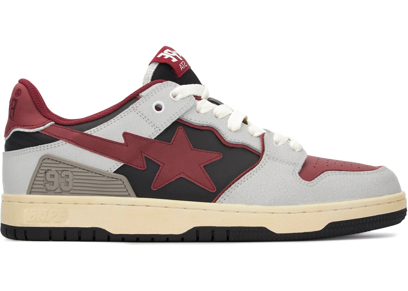 A Bathing Ape Bape SK8 Sta Vintage White Red