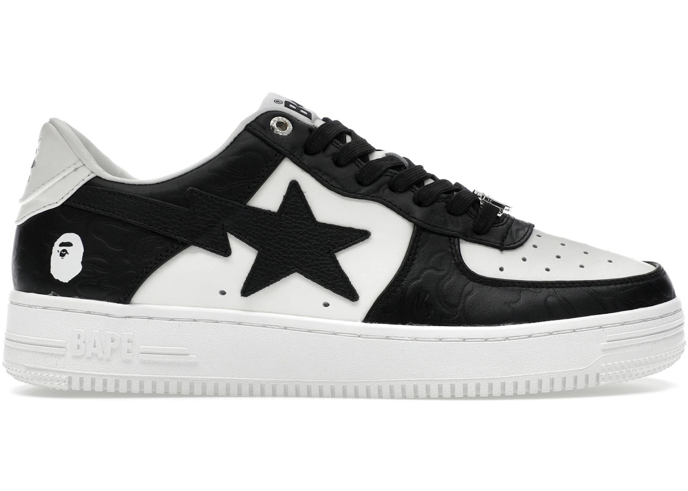 A Bathing Ape Bape Sta #4 Linecamo White Black