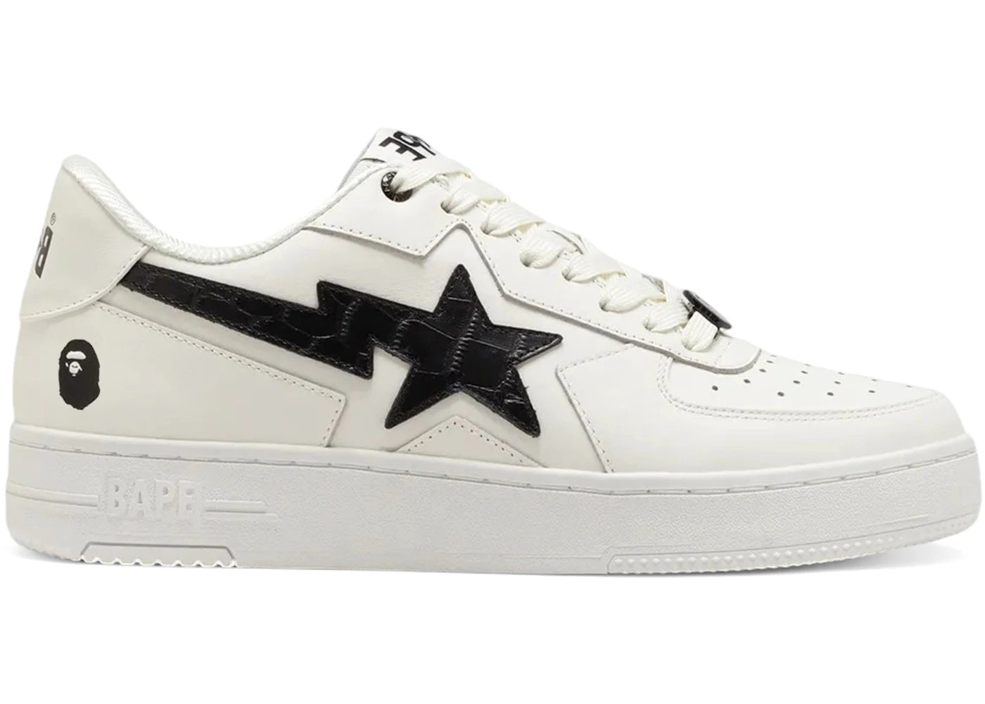 A Bathing Ape Bape Sta Icon #1 M2 White Black