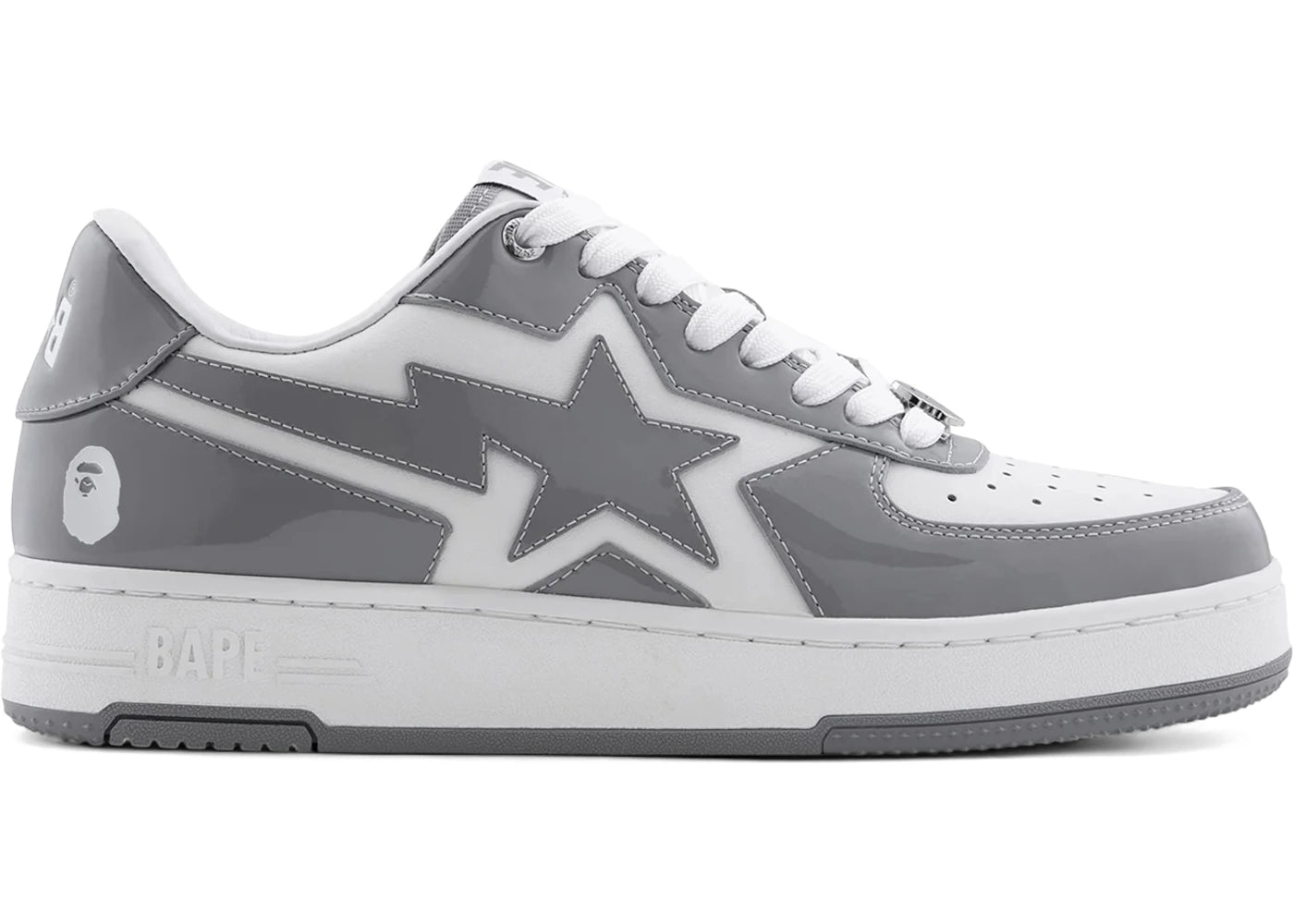 A Bathing Ape Bape Sta Icon Low #1 Gray