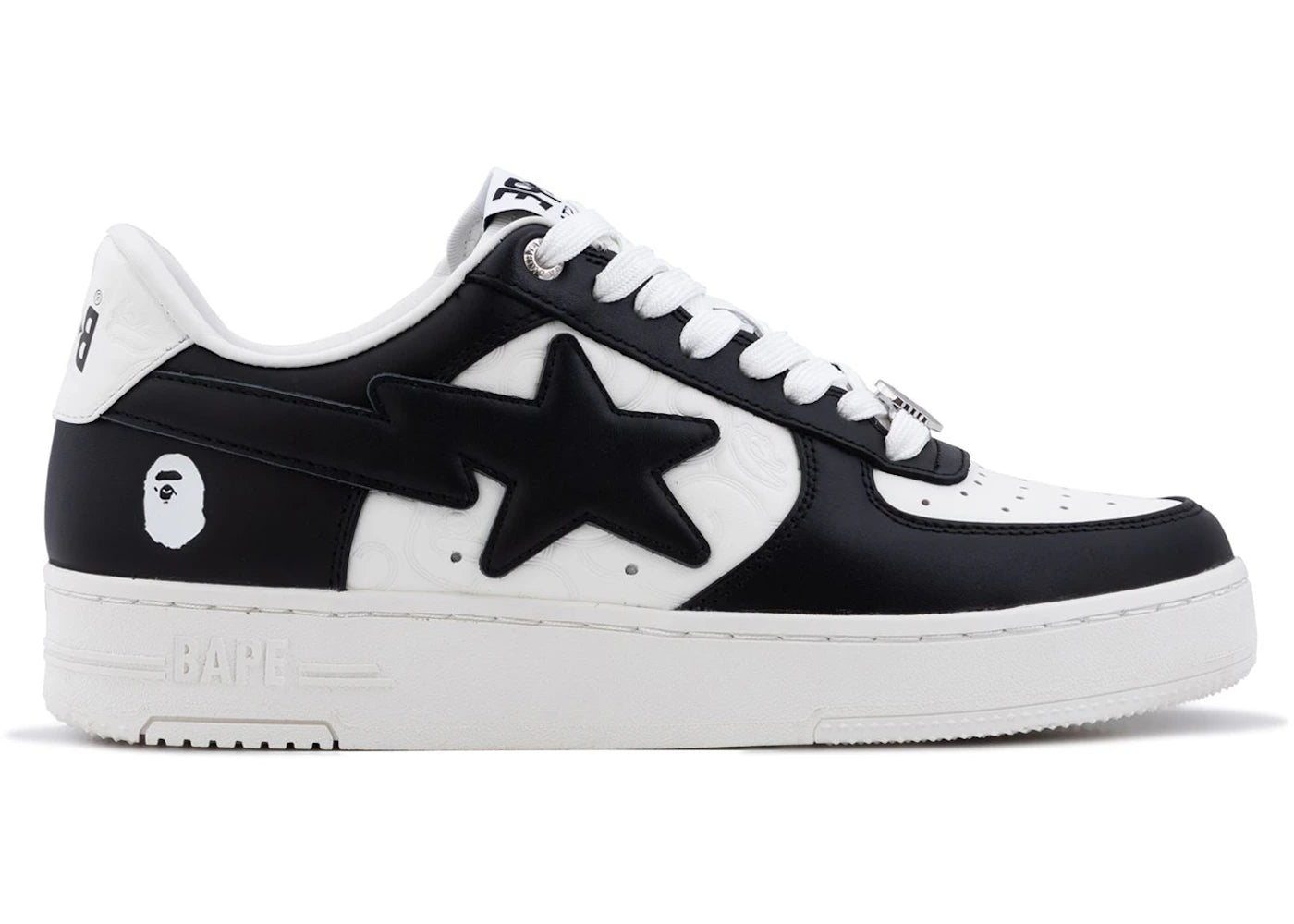 A Bathing Ape Bape Sta Low #3 White Black Cloud Camo
