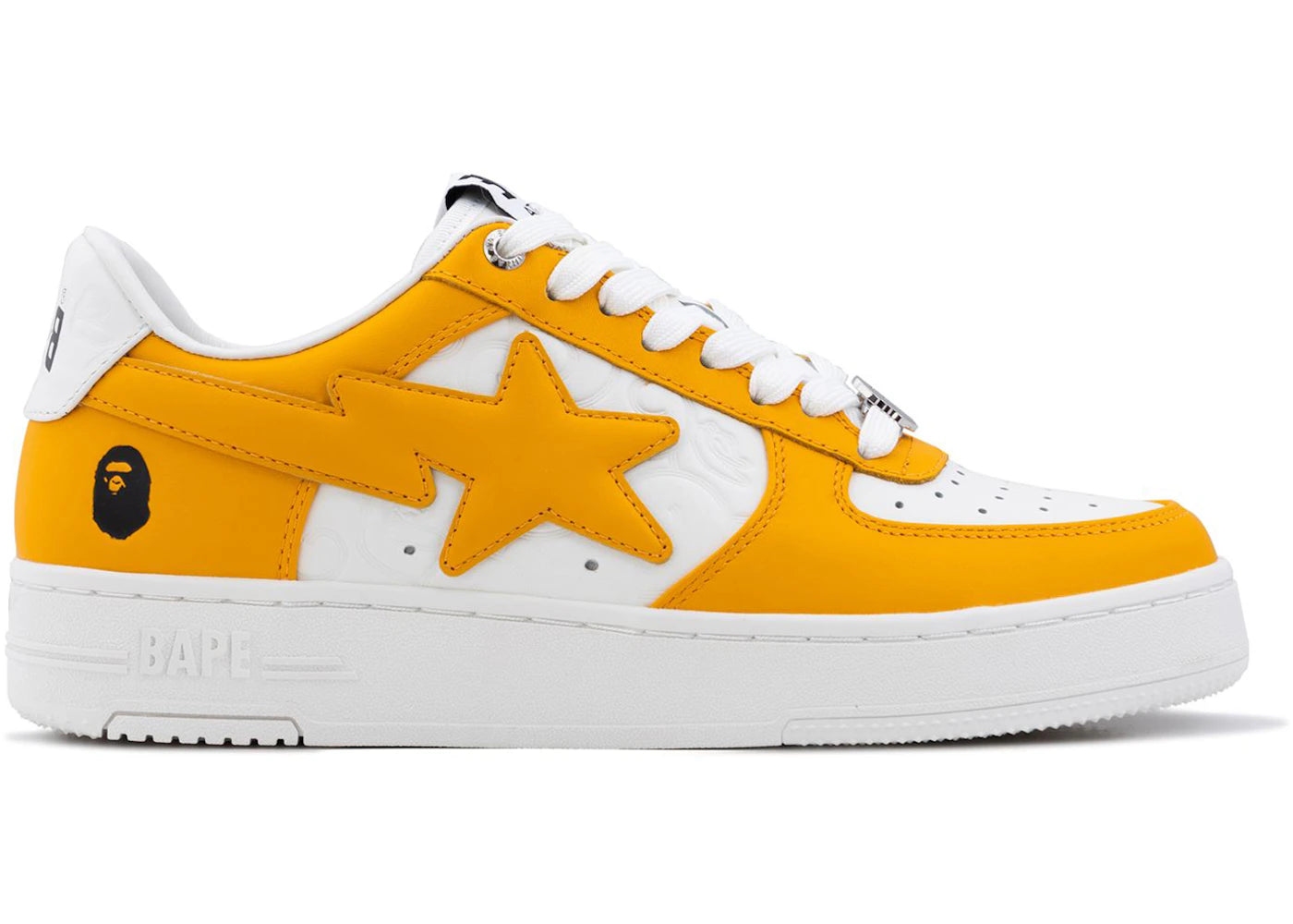 A Bathing Ape Bape Sta Low #3 White Orange Cloud Camo