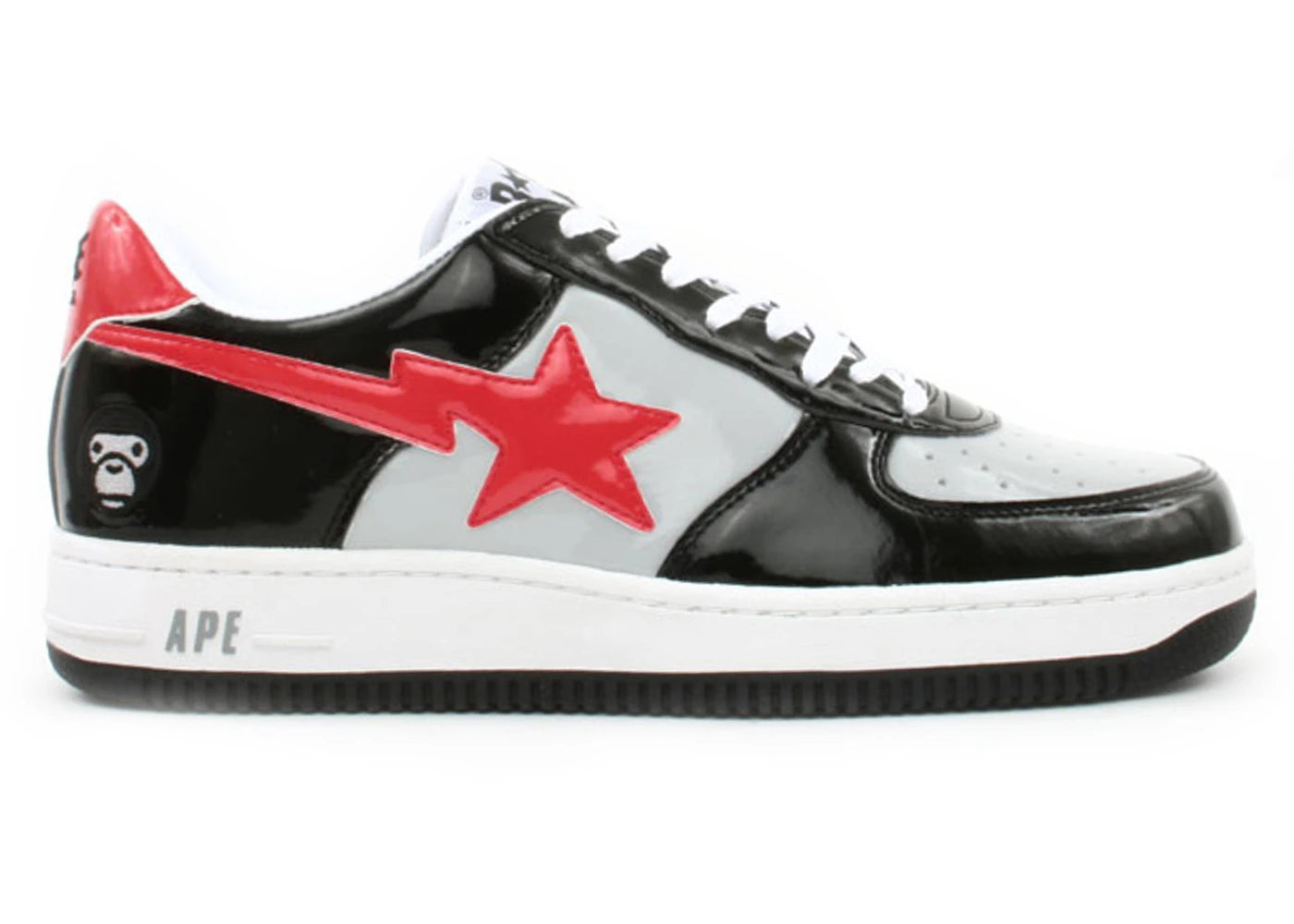 A Bathing Ape Bape Sta Low Baby Milo Grey Red