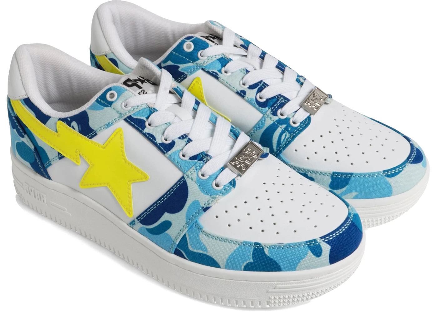 A Bathing Ape Bape Sta Low Blue Camo Yellow