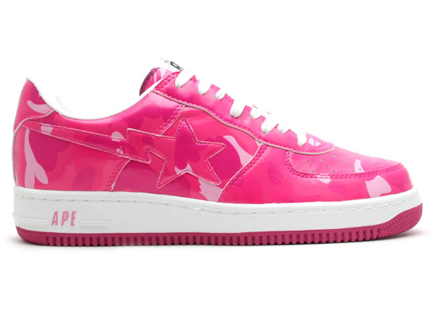 A Bathing Ape Bape Sta Low Hot Pink Camo