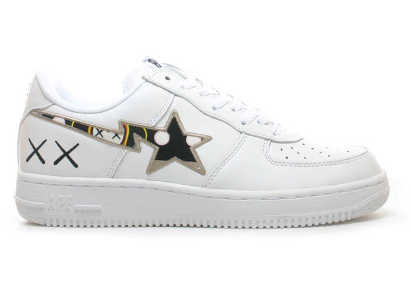 A Bathing Ape Bape Sta Low KAWS White Brown
