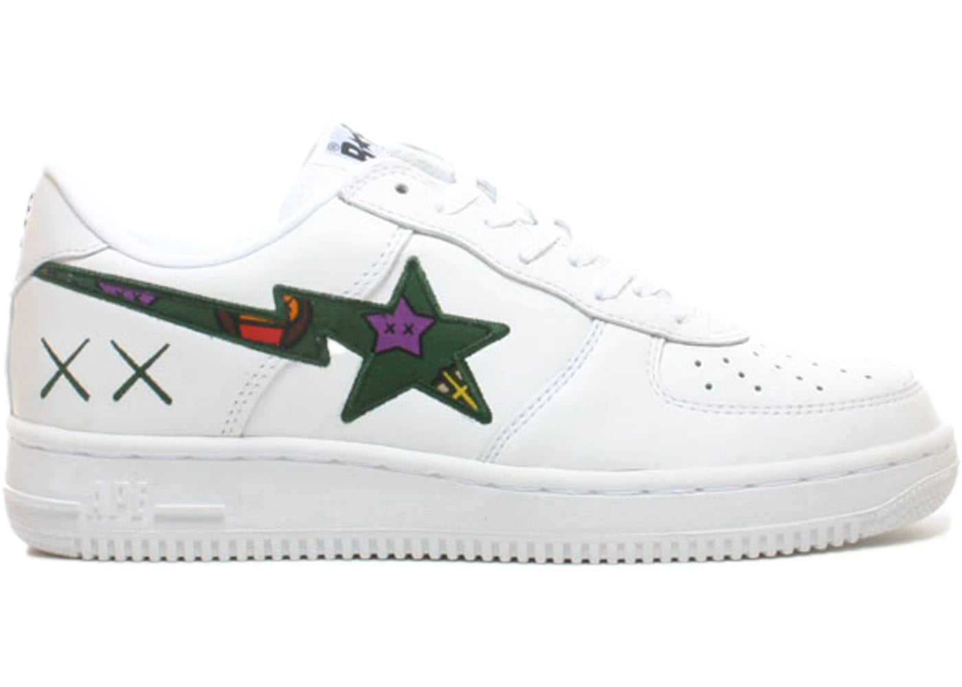 A Bathing Ape Bape Sta Low KAWS White Green