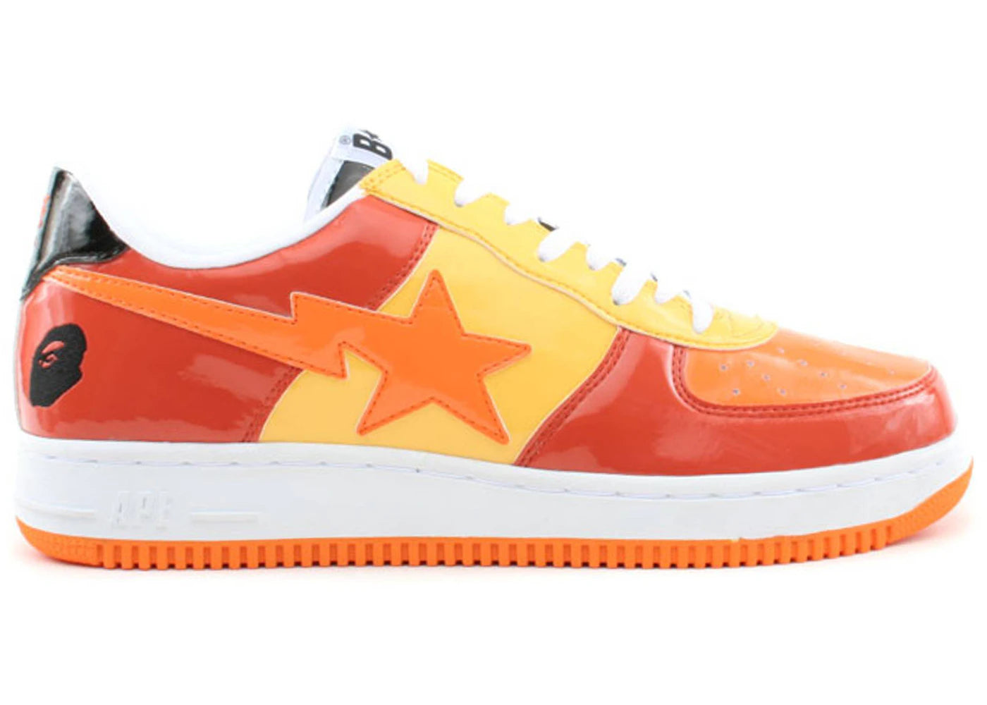 A Bathing Ape Bape Sta Low Red Orange Yellow