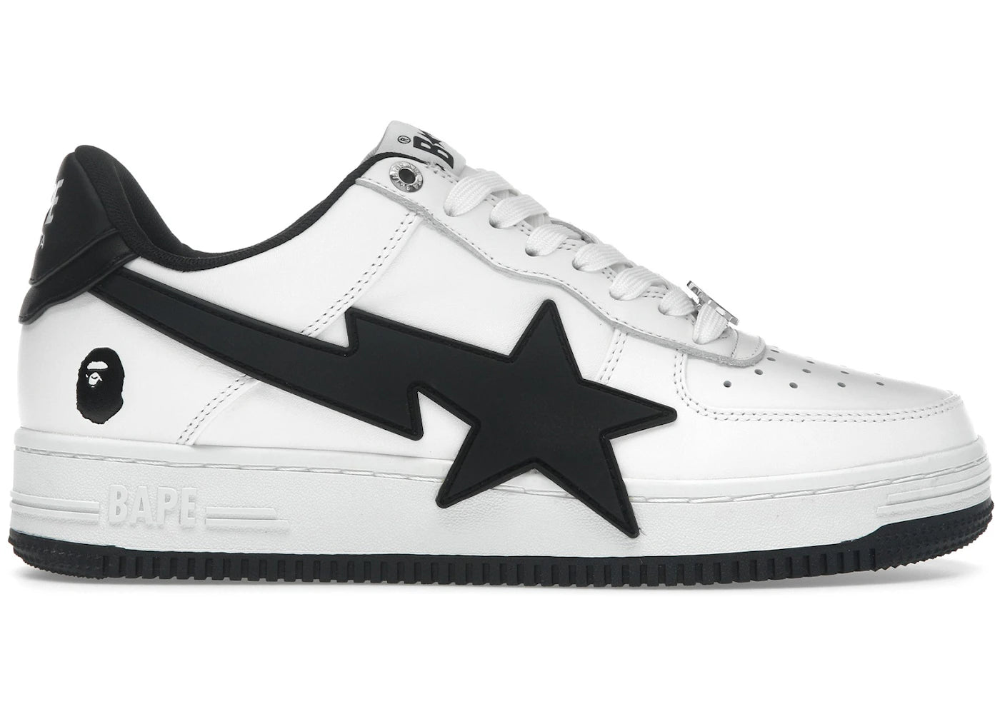 A Bathing Ape Bape Sta OS #2 White Black