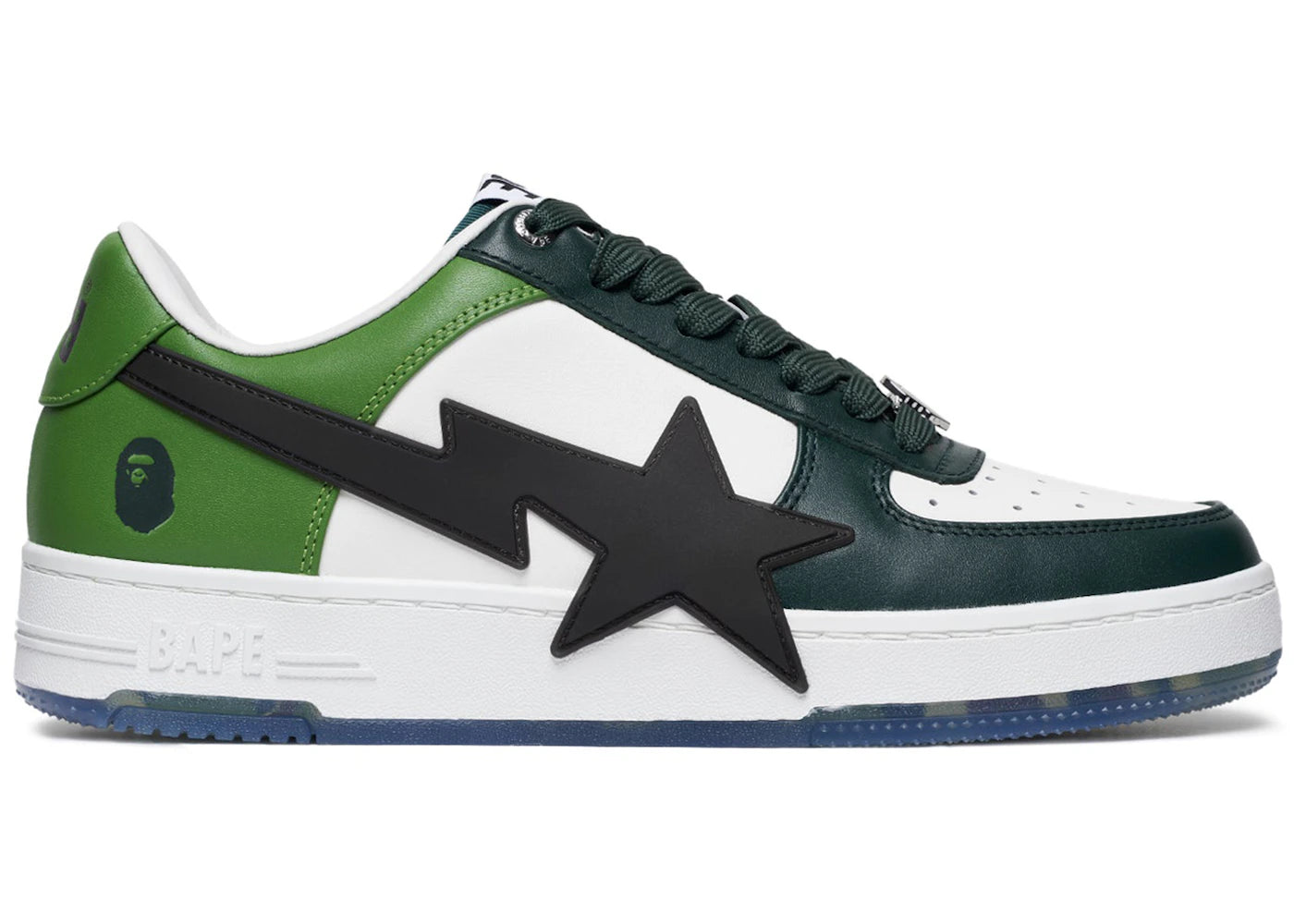 A Bathing Ape Bape Sta OS White Green