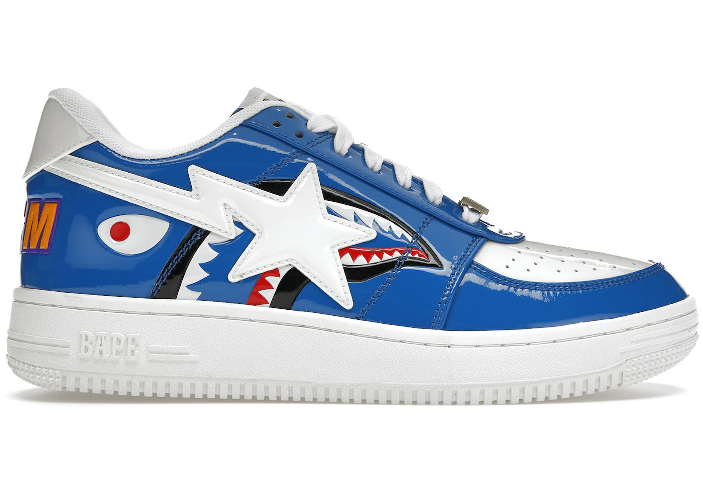 A Bathing Ape Bape Sta Low Color Block Shark Blue