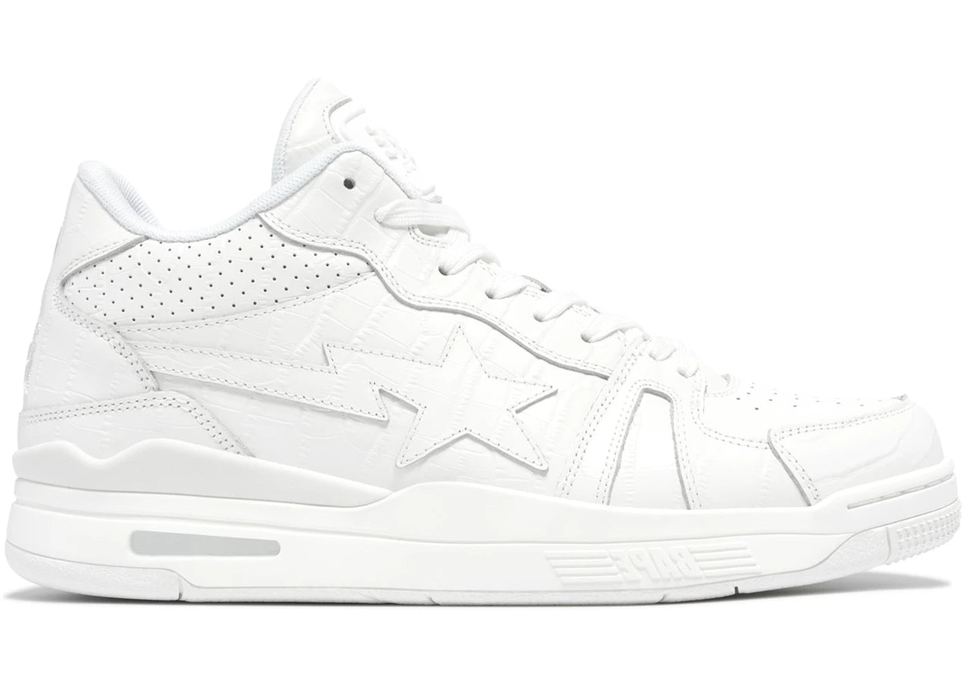 A Bathing Ape Clutch Sta #2 White Croc