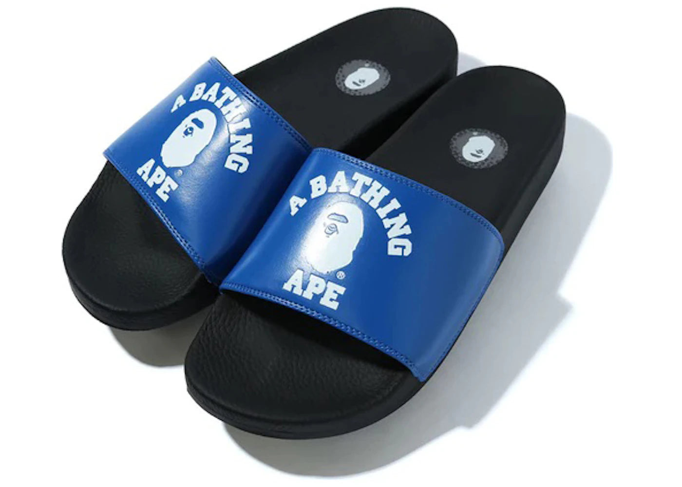 A Bathing Ape College Slide Sandals Blue (FW22)