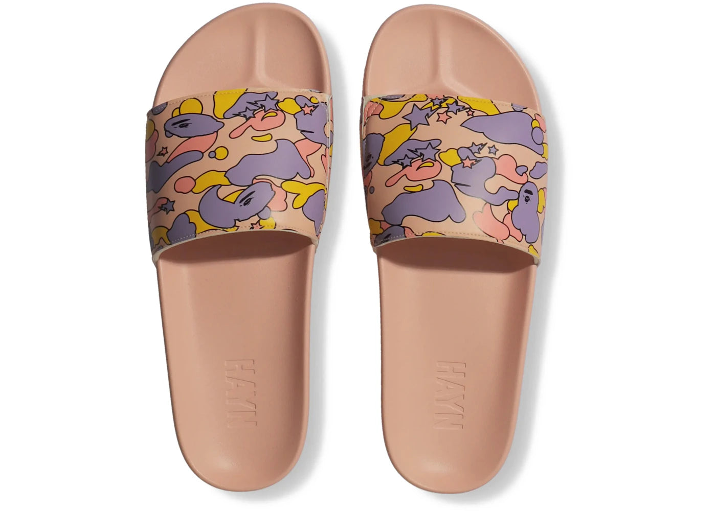 A Bathing Ape Hayn Slide Pink Sta Camo